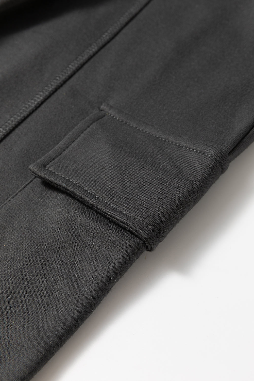 Carbon Grey Cargo Pockets Drawstring Sweatpants BB Fashion Outlet