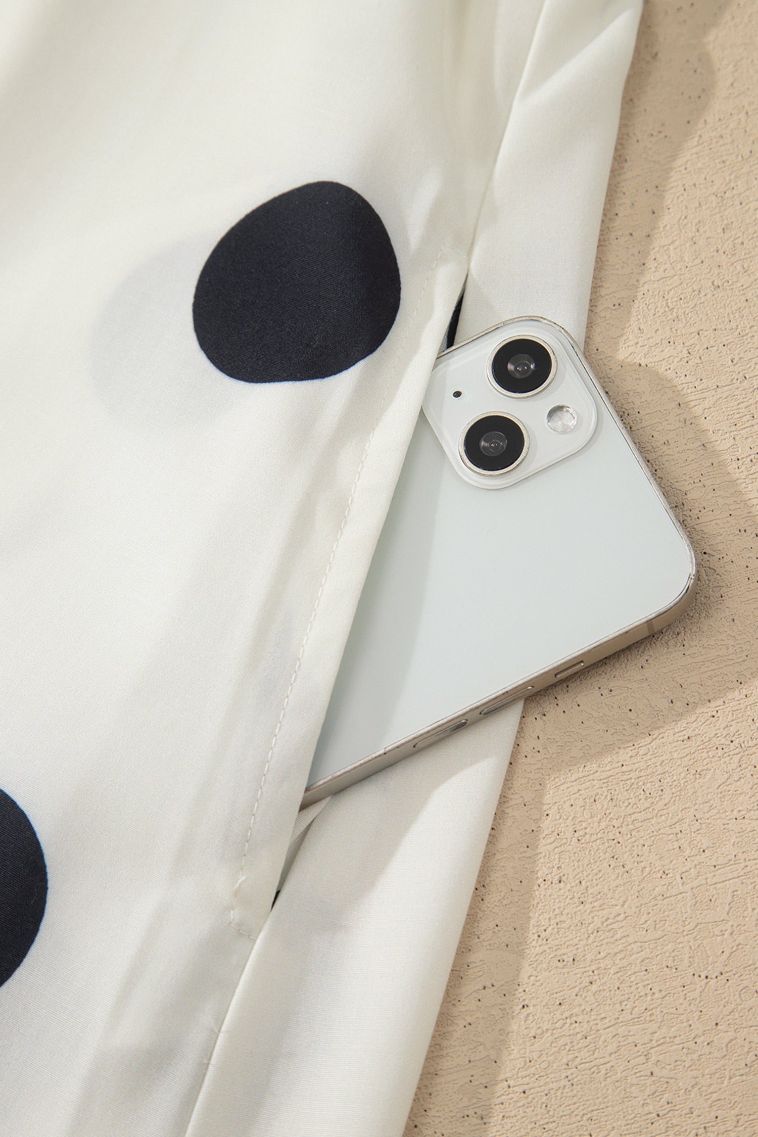 White Polka Dot Spaghetti Strap Maxi Dress