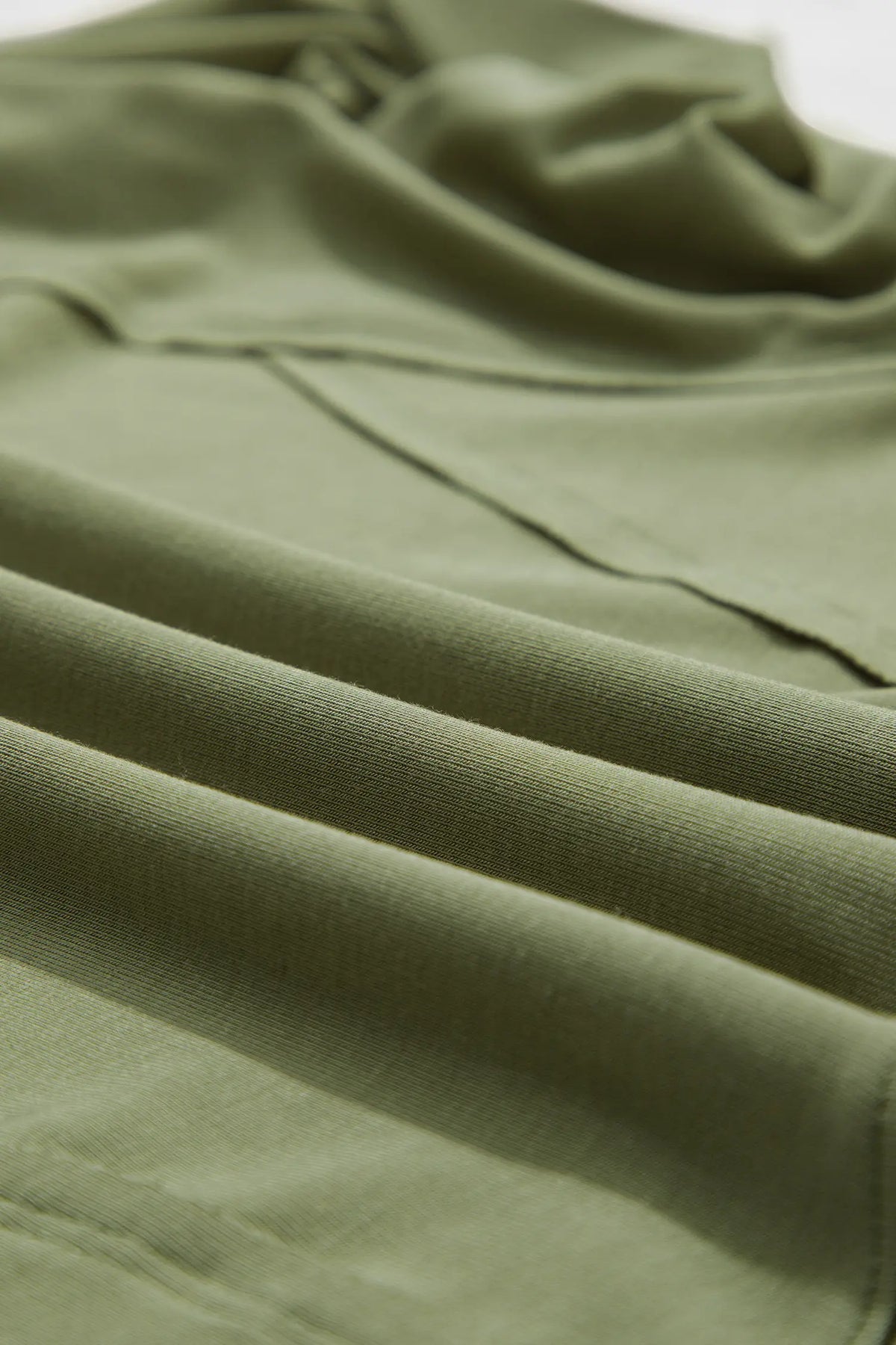 Round Neck Panel Long Sleeve Top