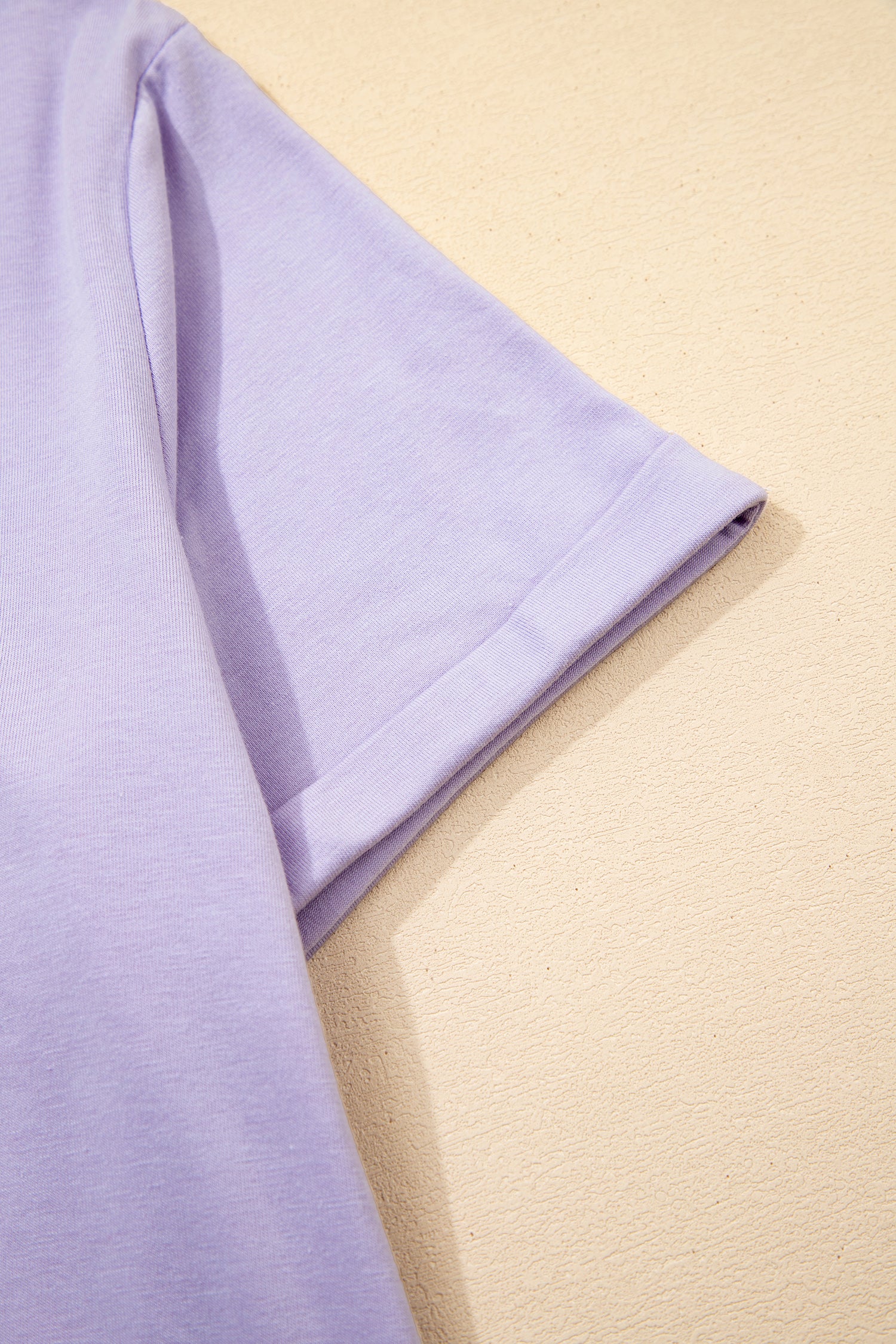Casual Plain Crew Neck Tee T-Shirt