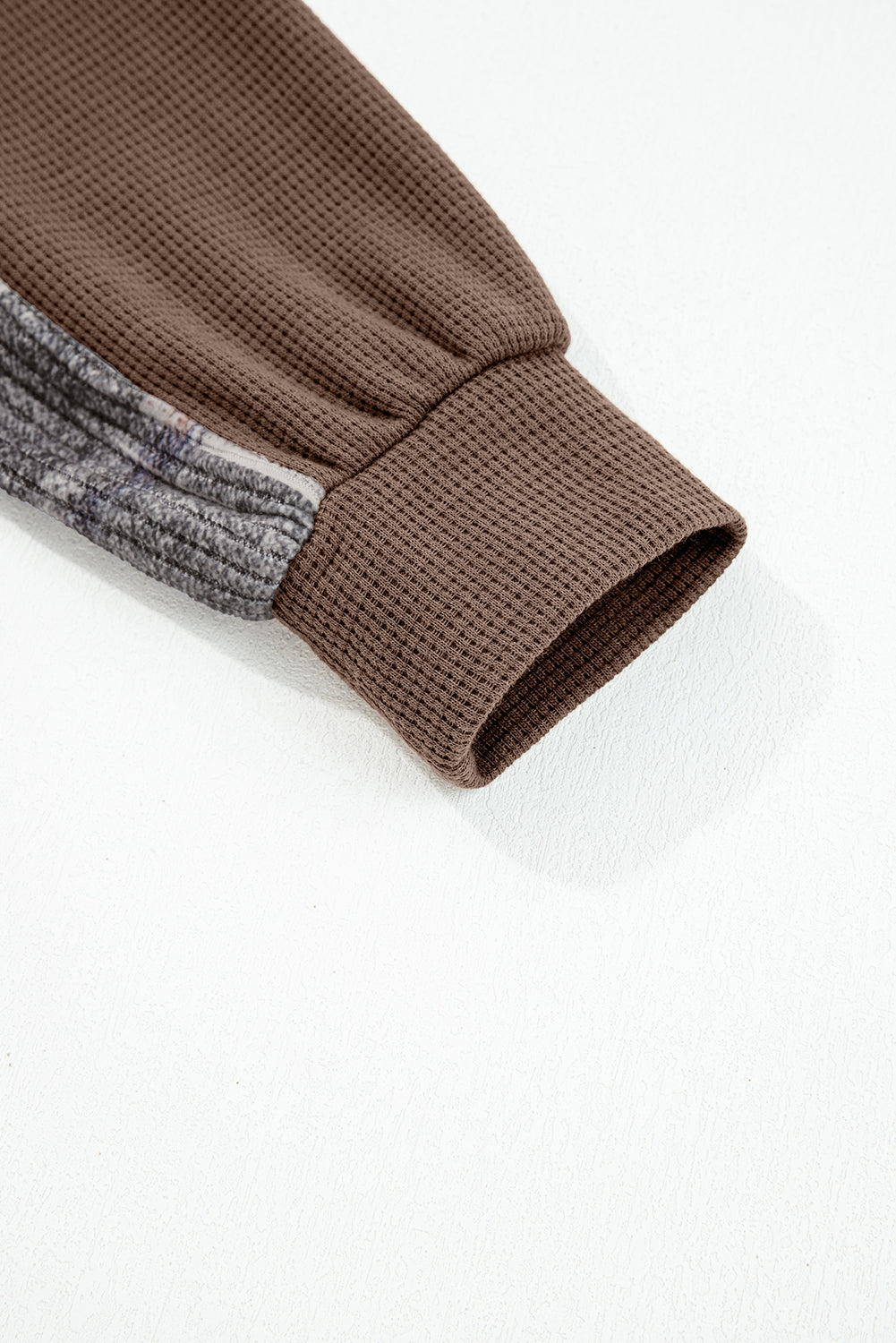 Plaid Patchwork Button Down Drawstring Hooded Shacket - eAura