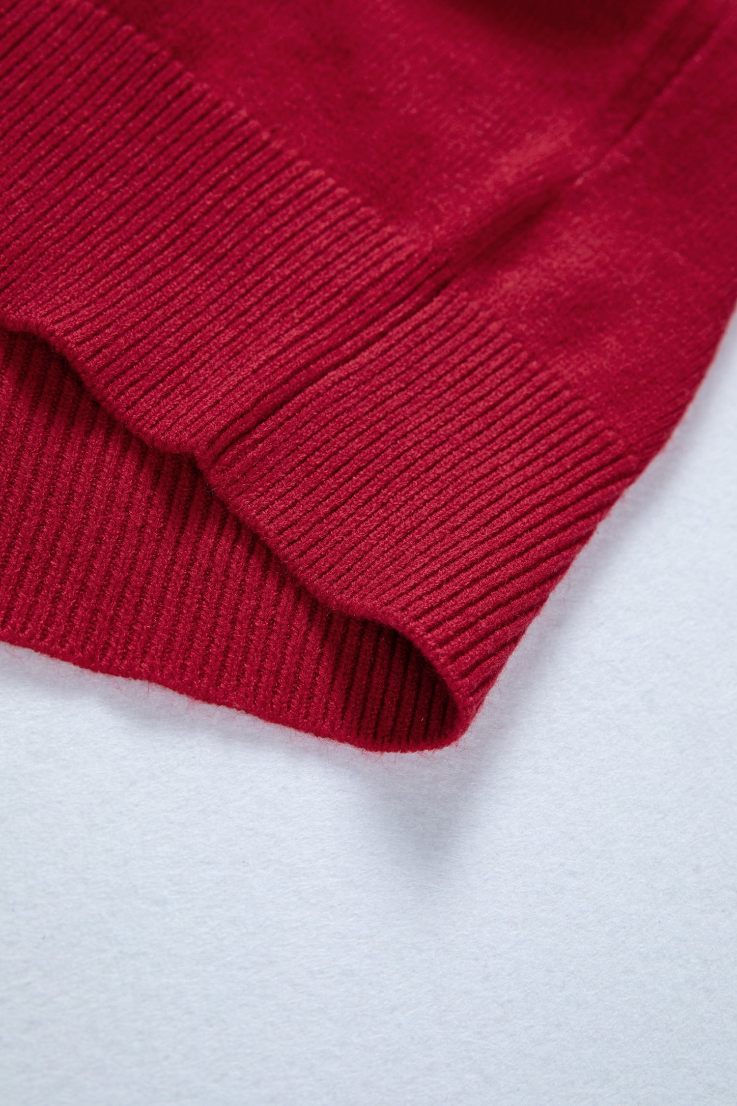 Lace Trim Sweater Patchwork Buttoned Cuffs Loose - Sweaters & Cardigans/Sweaters