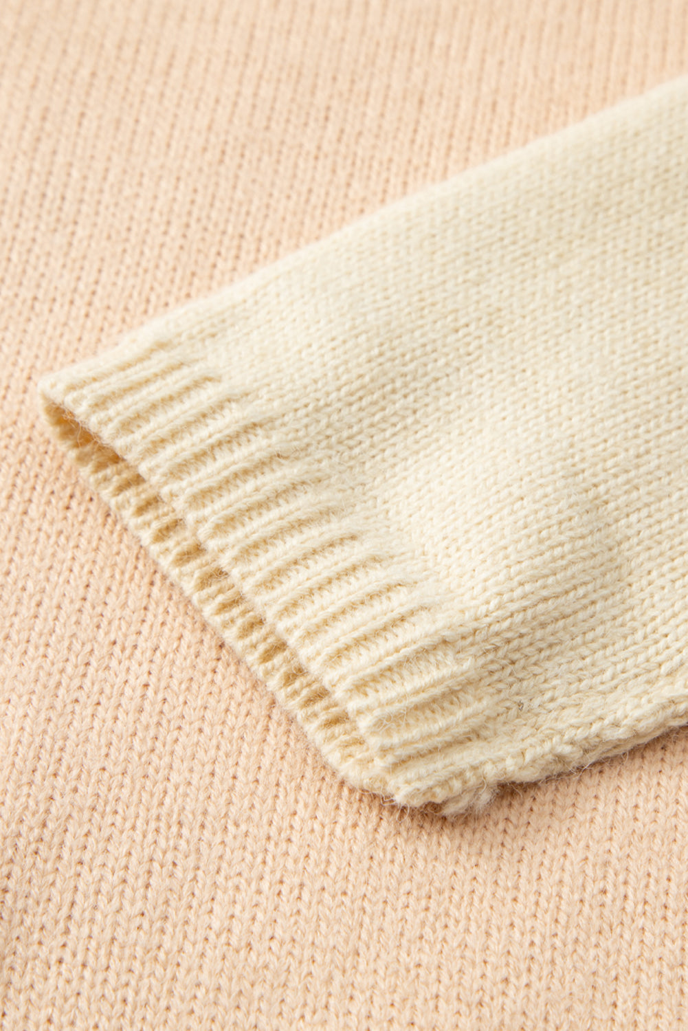 Colour Block Turtle Neck Drop Shoulder Knit Sweater Dear-Lover Dropshipping
