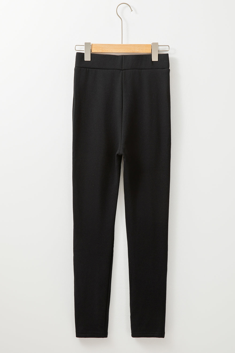 Black Crossed Waist Seamed Leg Thermal Leggings Beagle Boutique Fashion Outlet