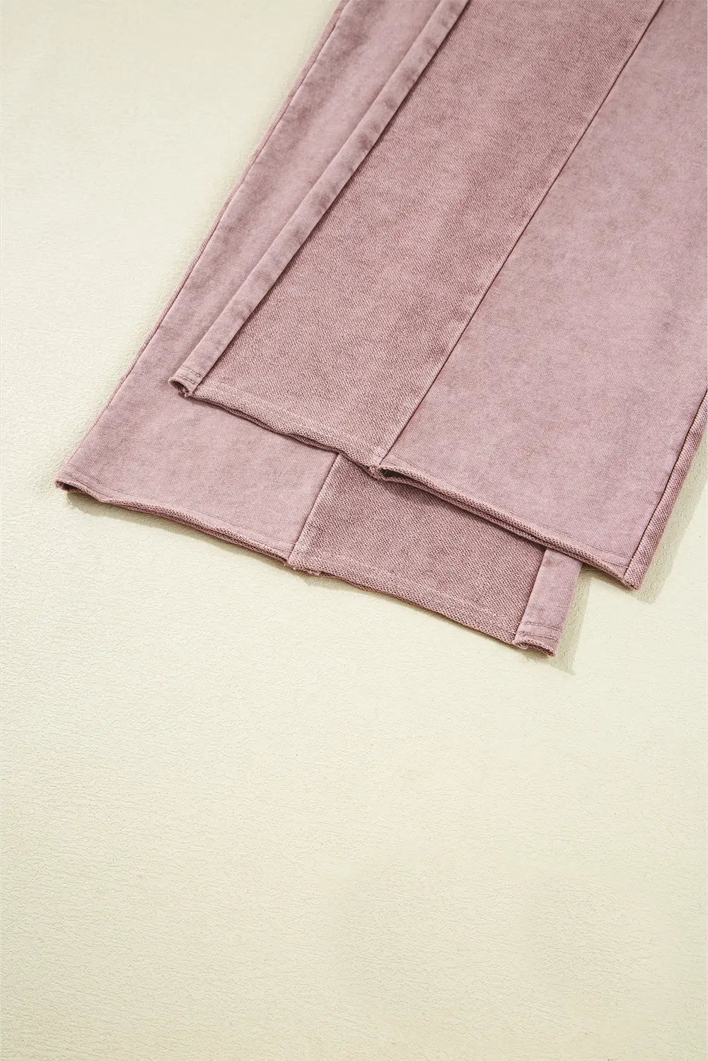 Vineyard Green Mineral Wash Tiered Wide Leg Patchwork Drawstring Pants