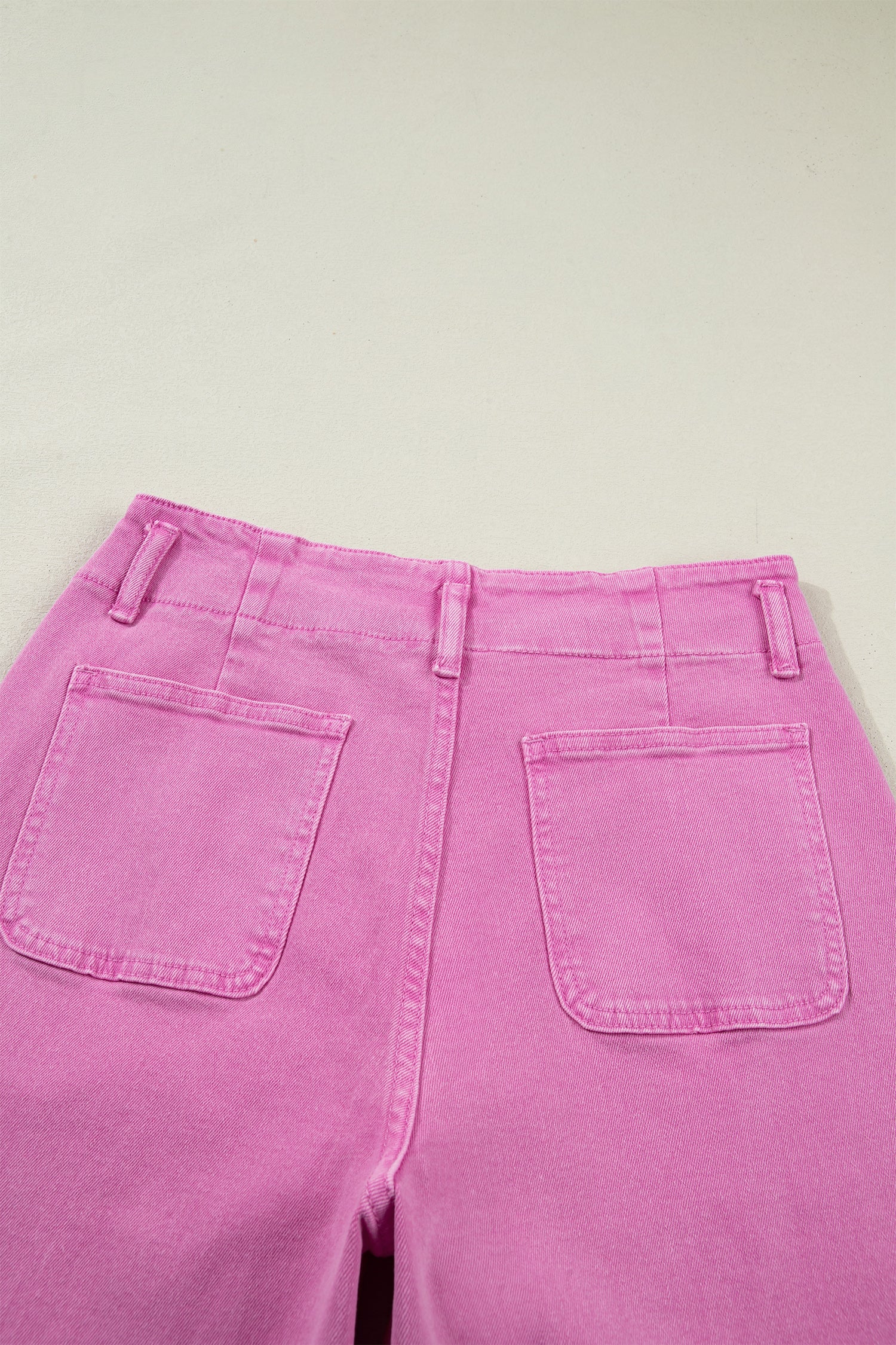 Double Button High Waist Flared Bottom Jeans