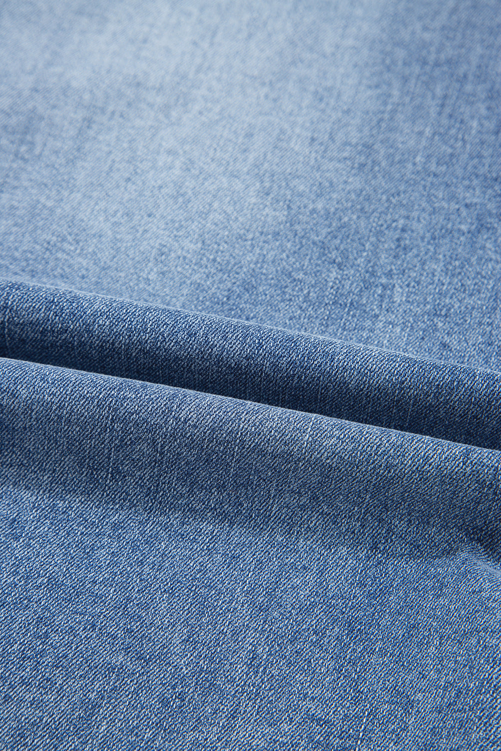 Irregular Distressed Bottom Denim Midi Skirt - eAura