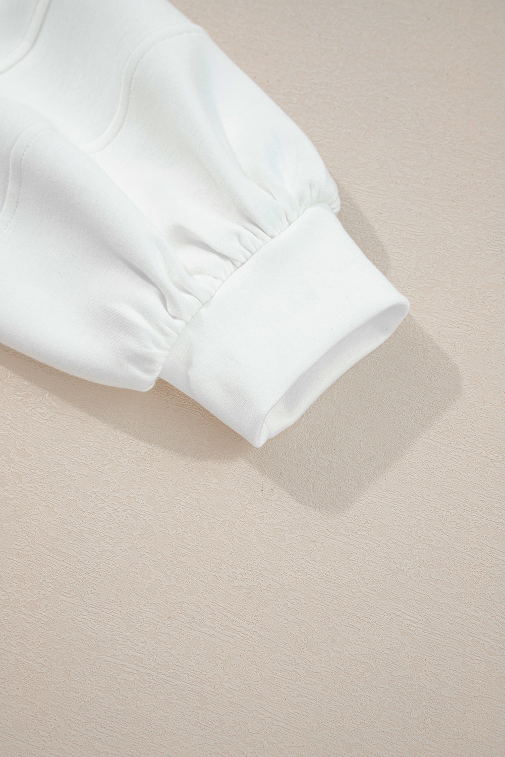 White Zip-Up Puff Sleeve Jacket - eAura