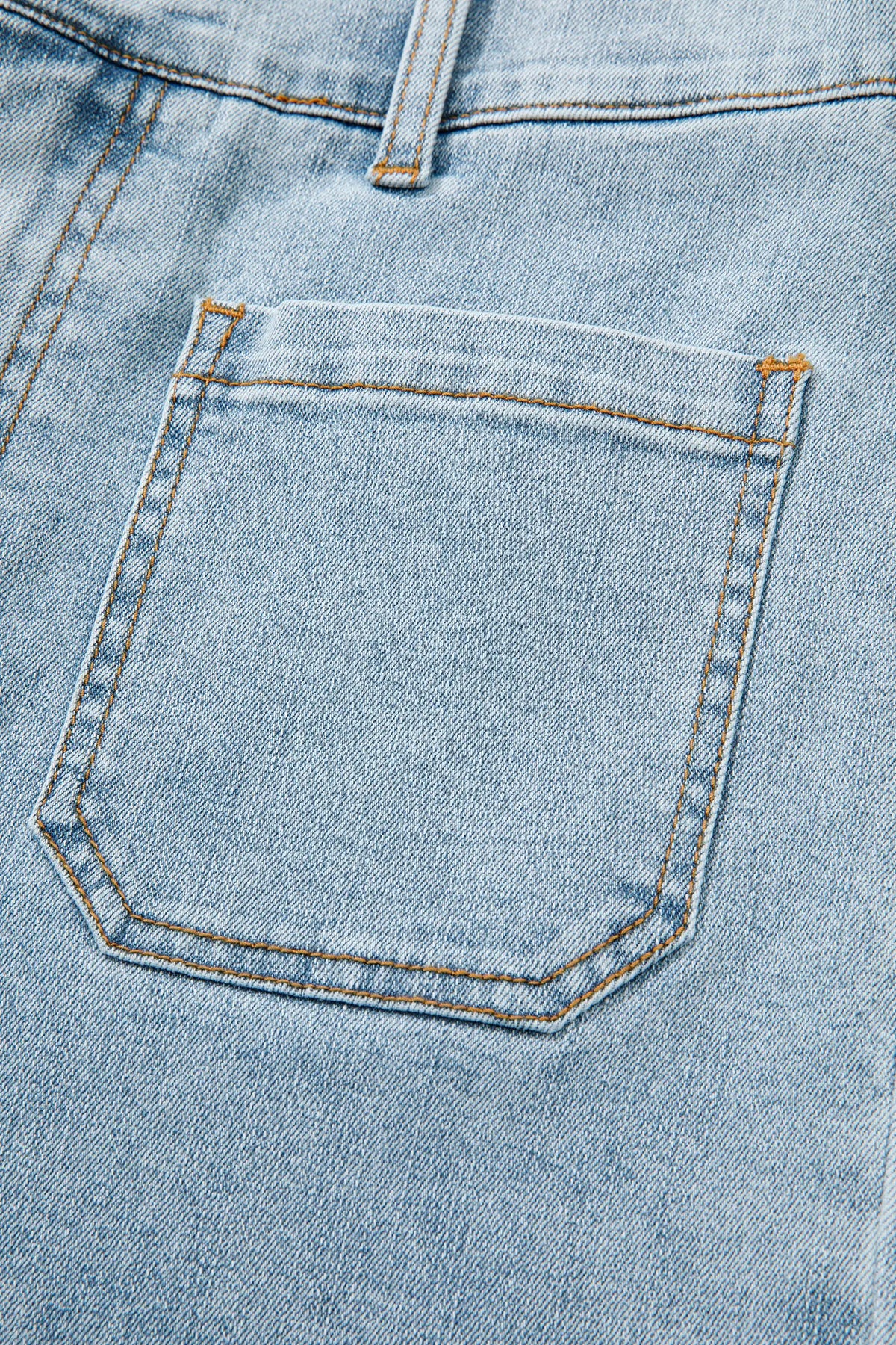 Solid Full-Length Regular Pocket Detail Wholesale Denim Jeans – Beau Blue