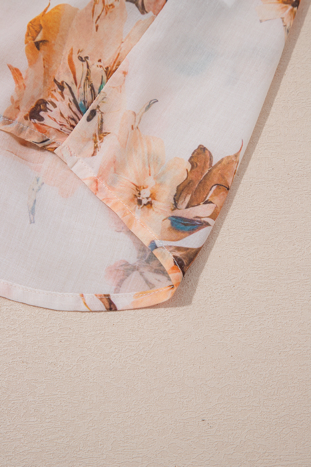 Floral Puff Sleeve Lightweight Shirt - eAura