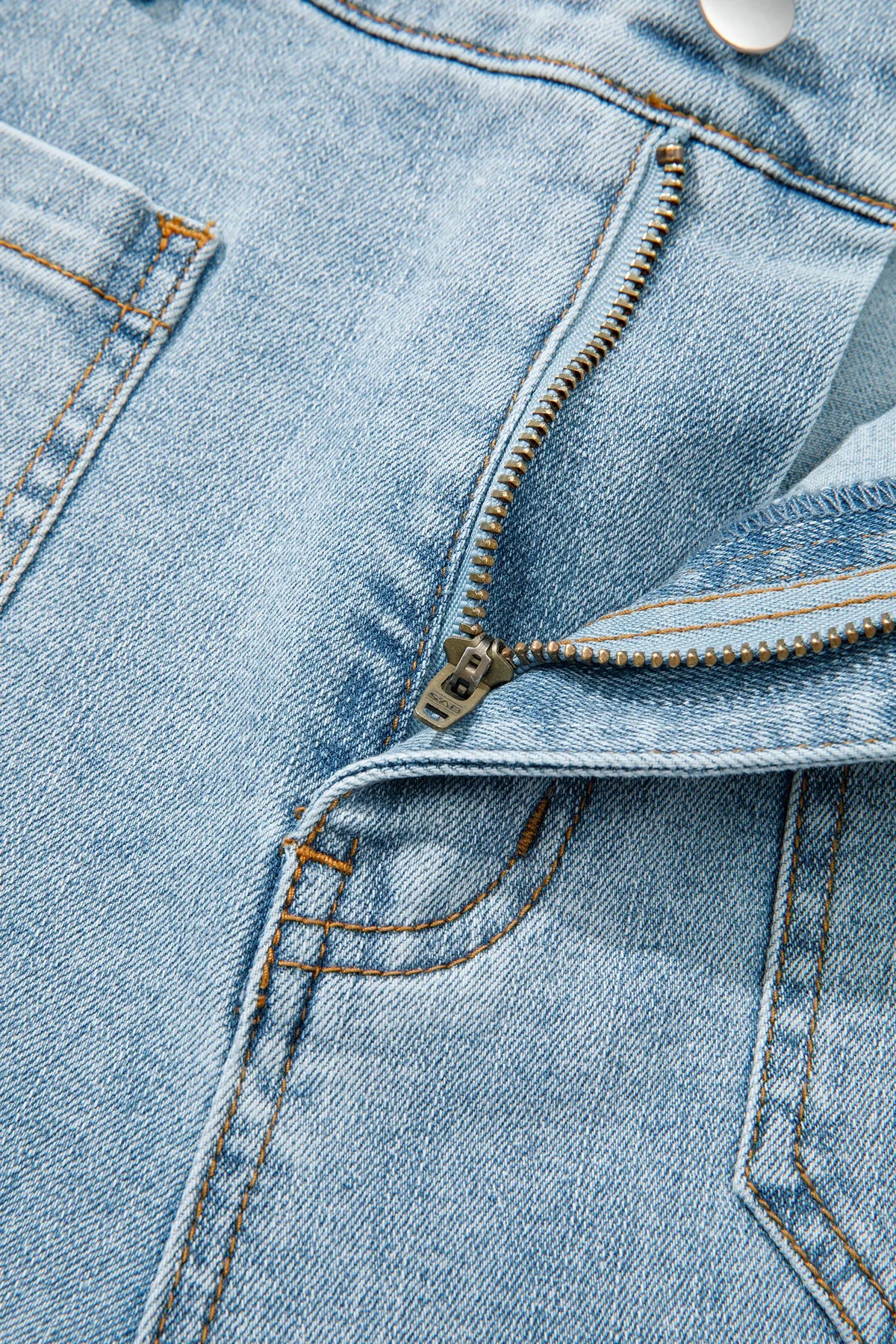 Solid Full-Length Regular Pocket Detail Wholesale Denim Jeans – Beau Blue