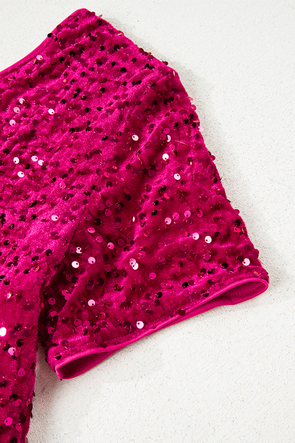 Pink One Shoulder Thigh High Split Bodycon Sequin Gown eAura
