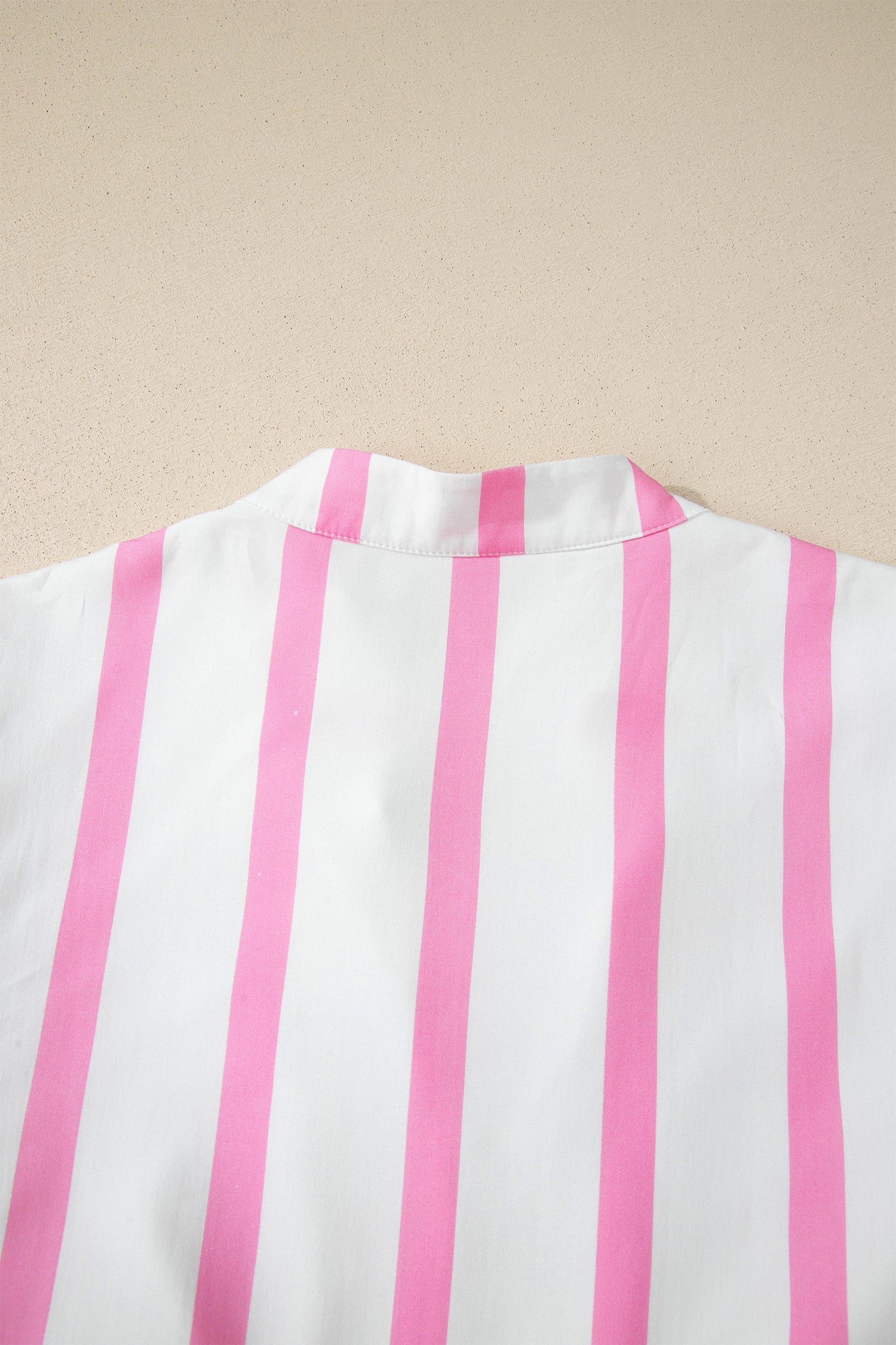 Stripe Plus Size V-Neck Short Puff Sleeve Tiered Maxi Dress