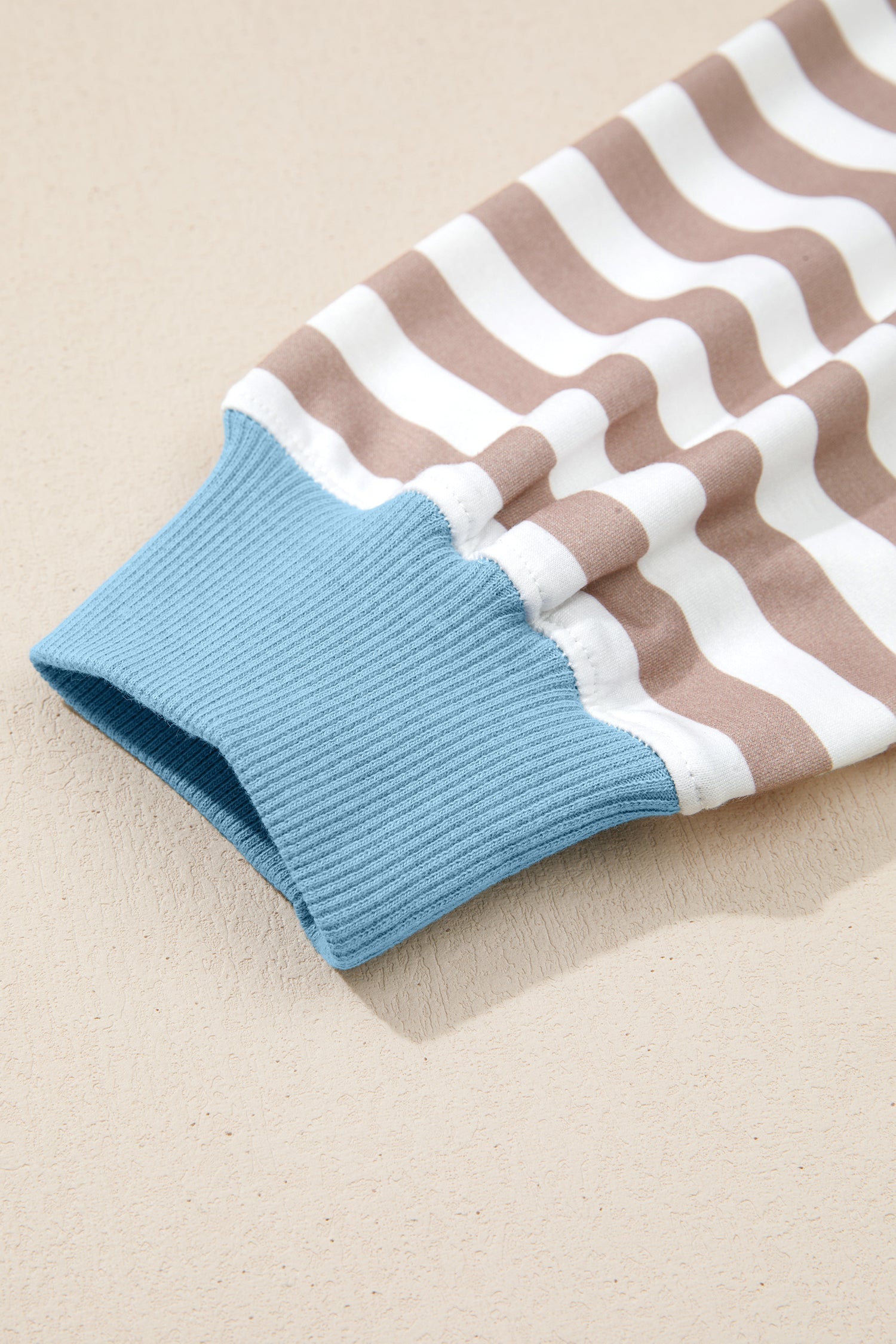 Stripe Oversized Pullover Co-ord Shorts Set - eAura