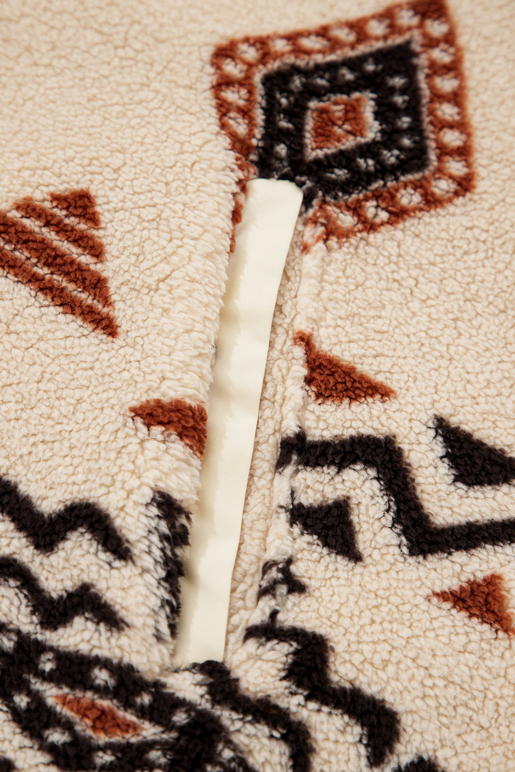 Western Aztec Half Zip Plush Sweatshirt eAura