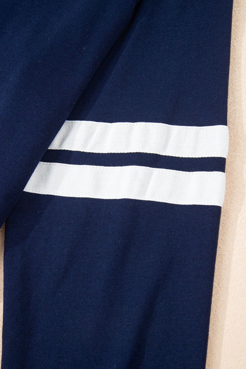 Varsity Stripe Detail Drop Shoulder Pullover Mini Skort Co-ord Set