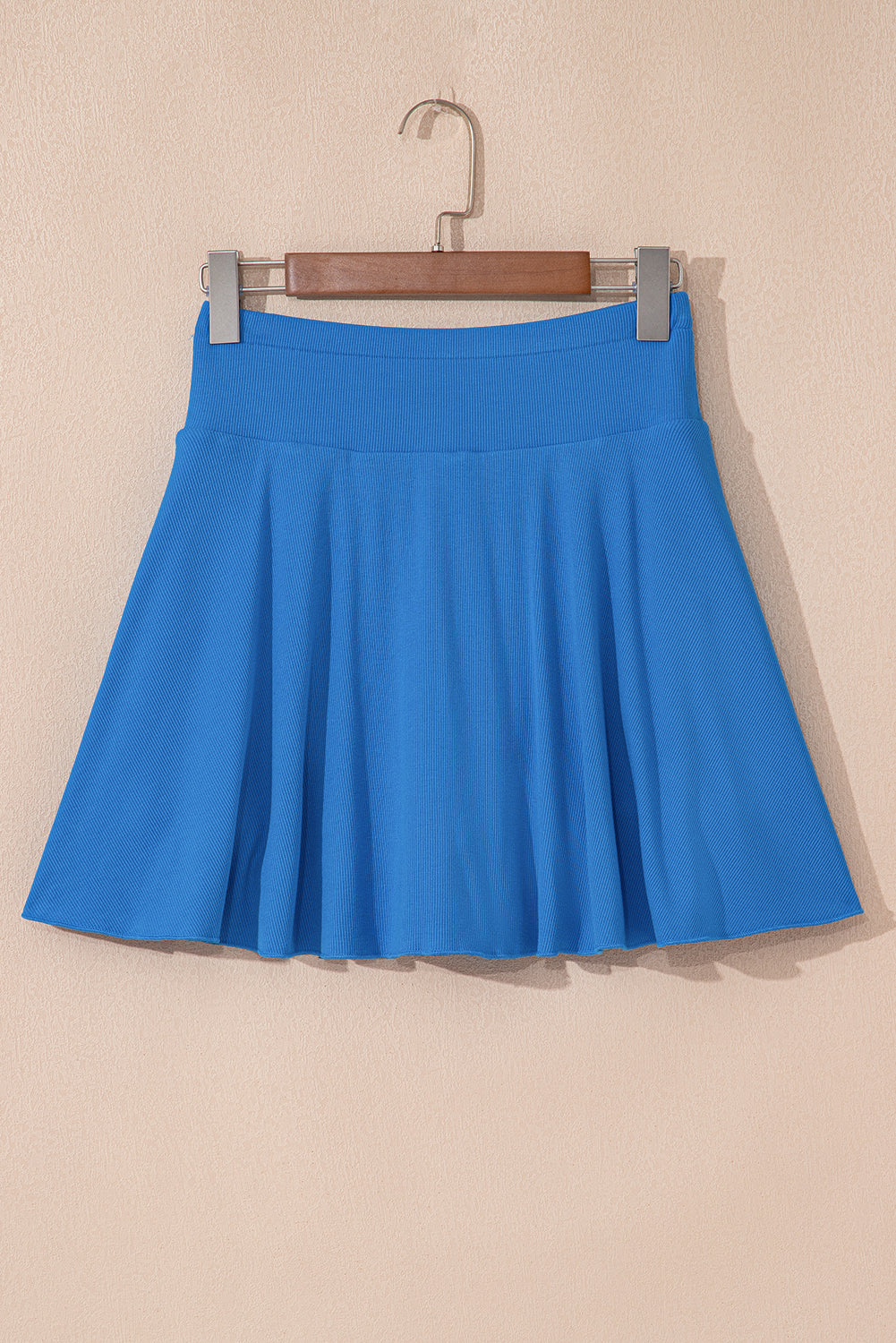 Draped High Waist Phone Pocket Lined Skort eAura