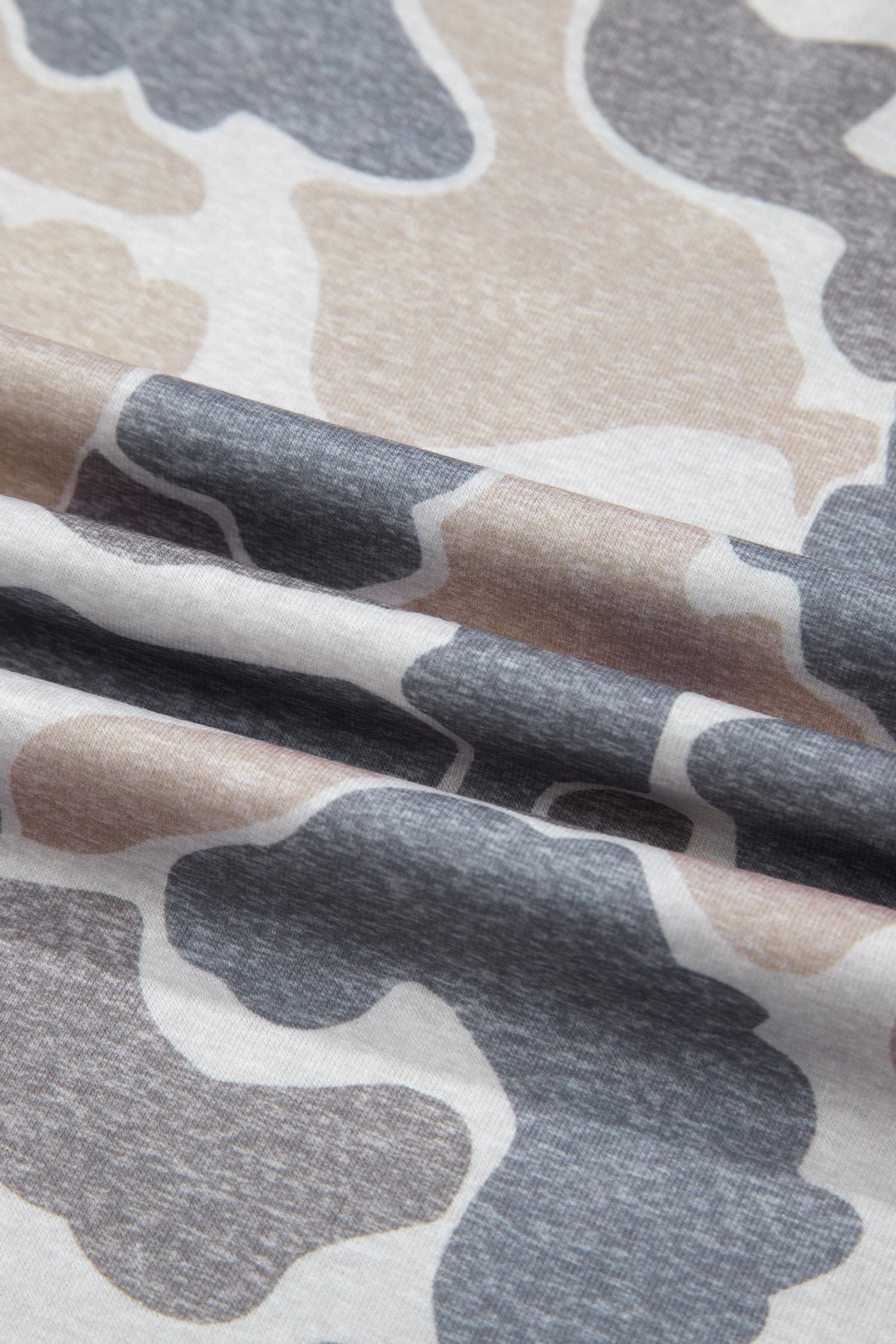 Retro Camouflage Print Casual T Shirt – Multicolour