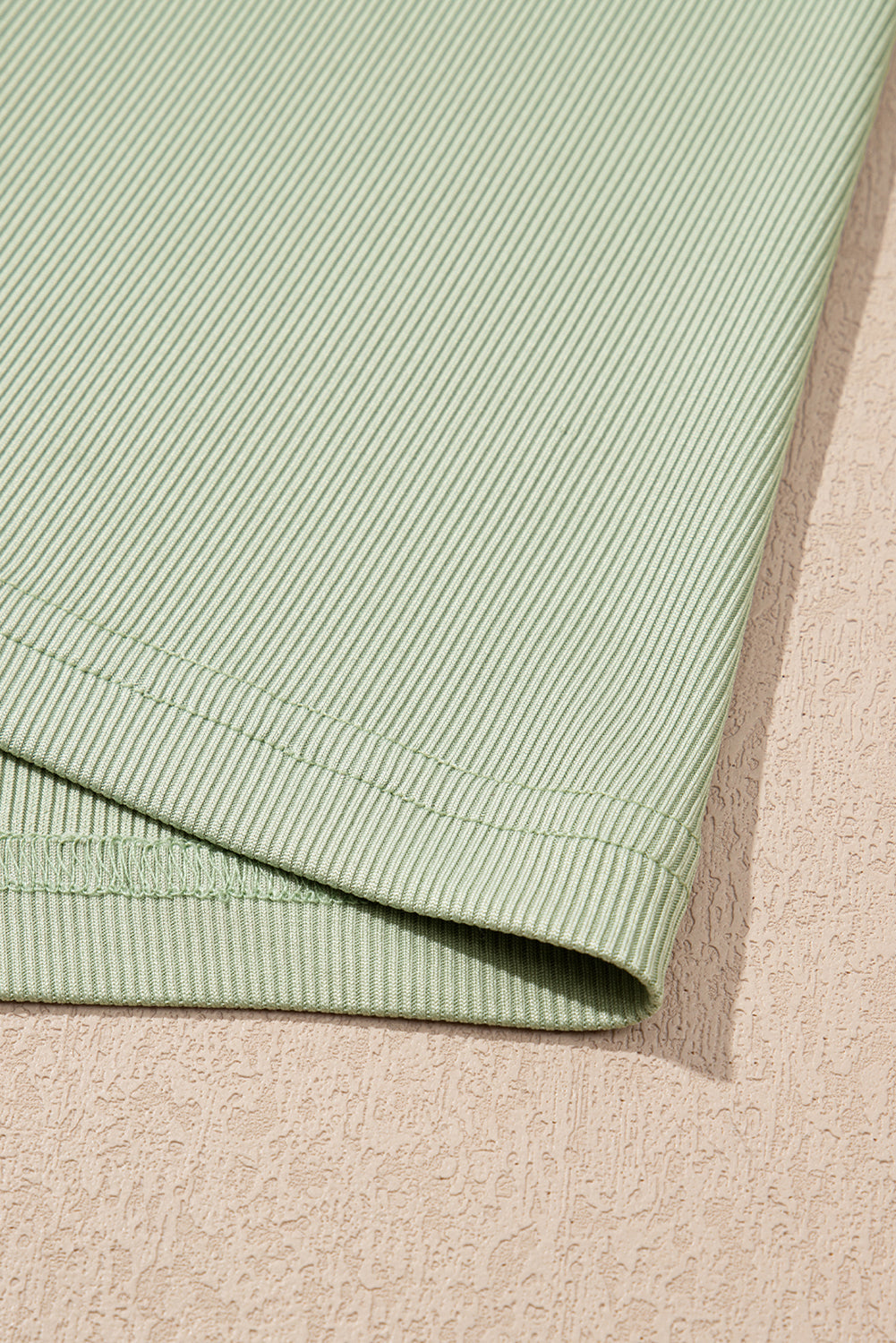 Green Textured Tank Top and Drawstring High Waist Trousers Co-ord Set eAura