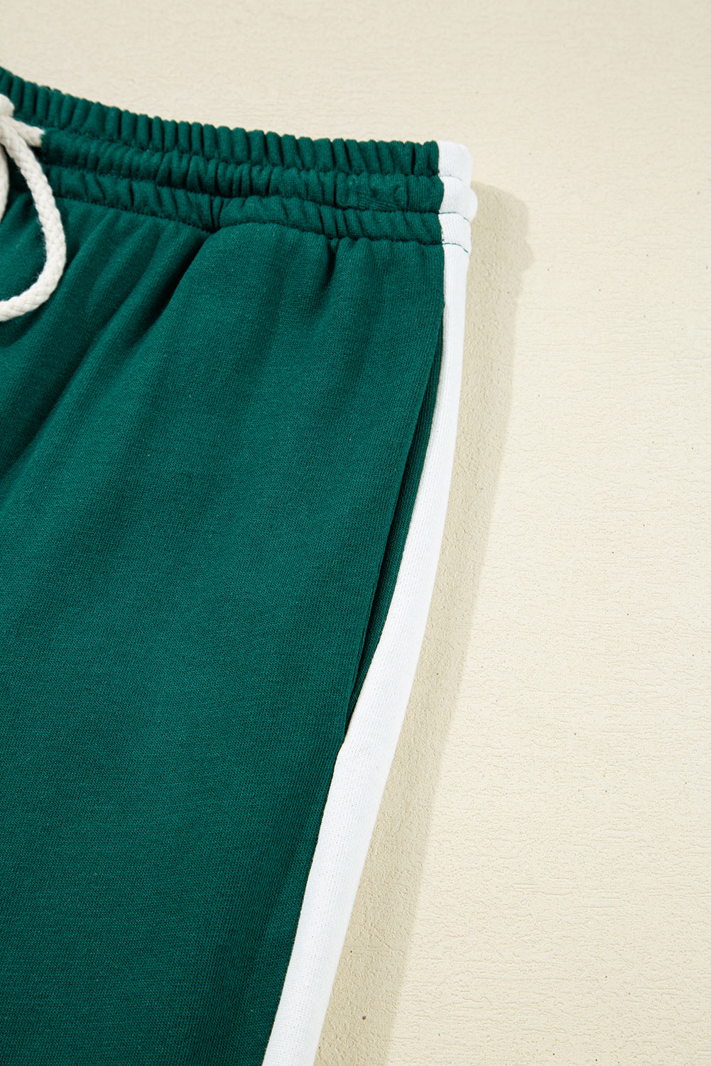 Pullover Top Varsity Stripe Detail & Loose Drawstring Trousers Co-ord eAura