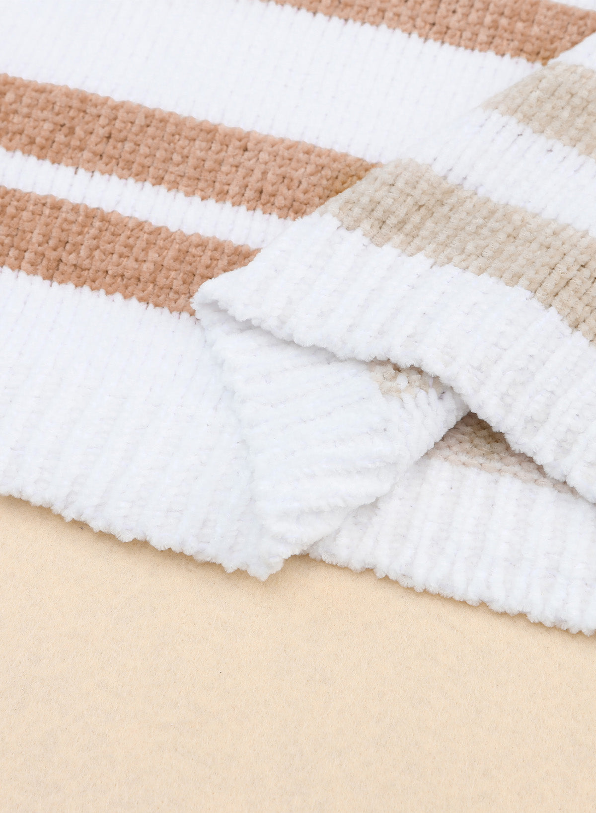 Stripe Blocked Drop Shoulder Slouchy Sweater eAura