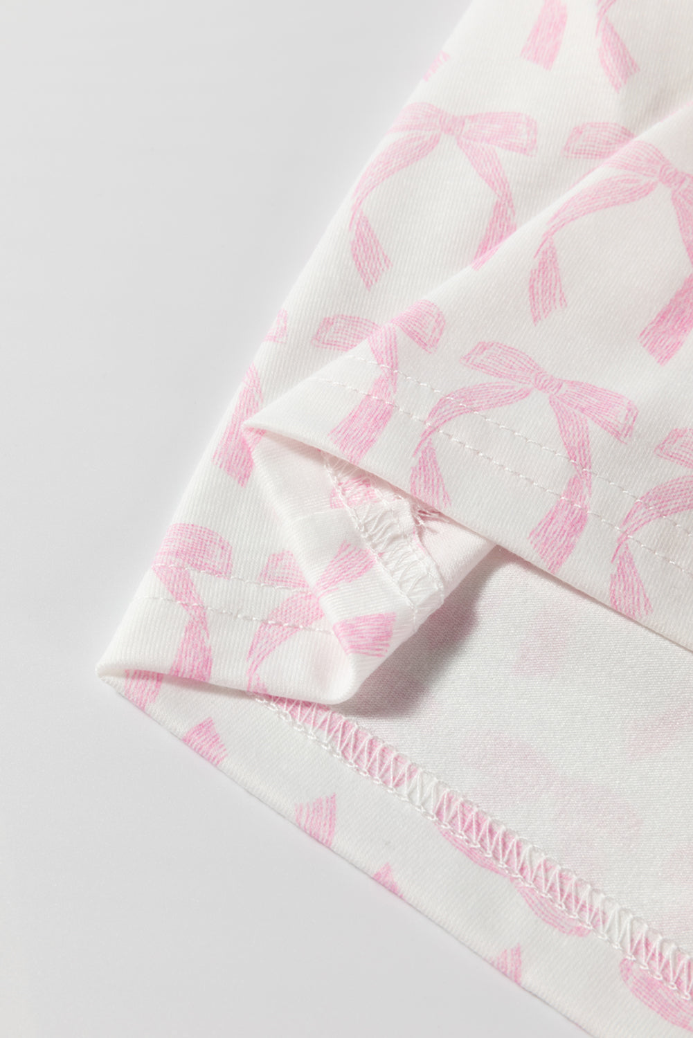 Pink Striped 3/4 Sleeve Drop Shoulder Top eAura