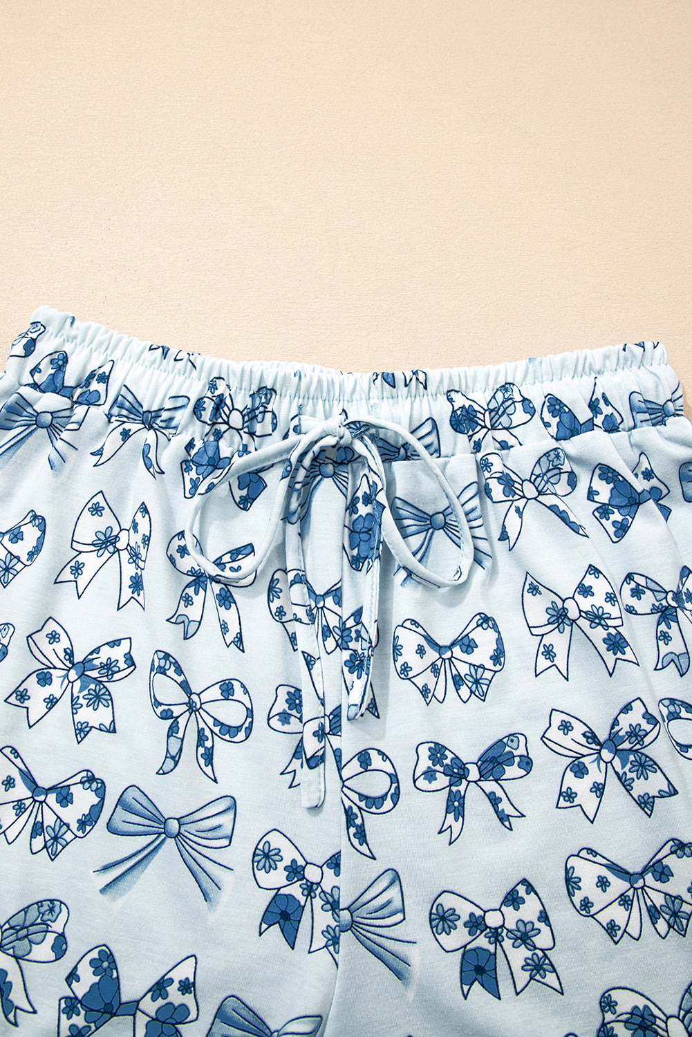 Cherry/Bow Print Short Pajama Set – Pink
