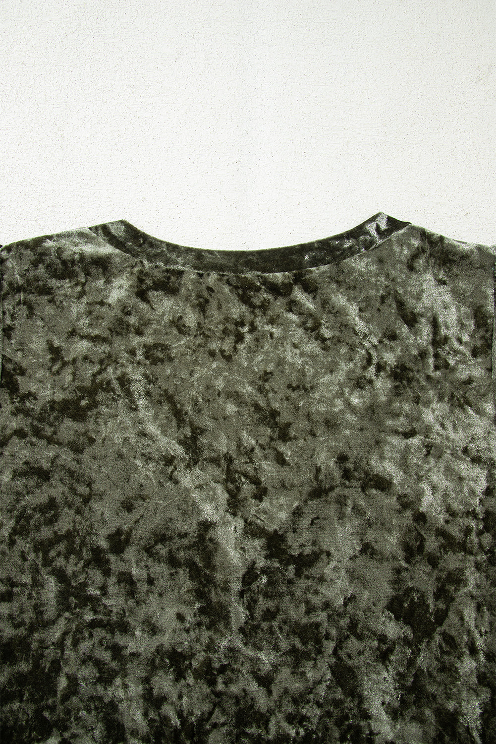 Plus Size Velvet Babydoll Mini Dress with Puff Sleeve - eAura