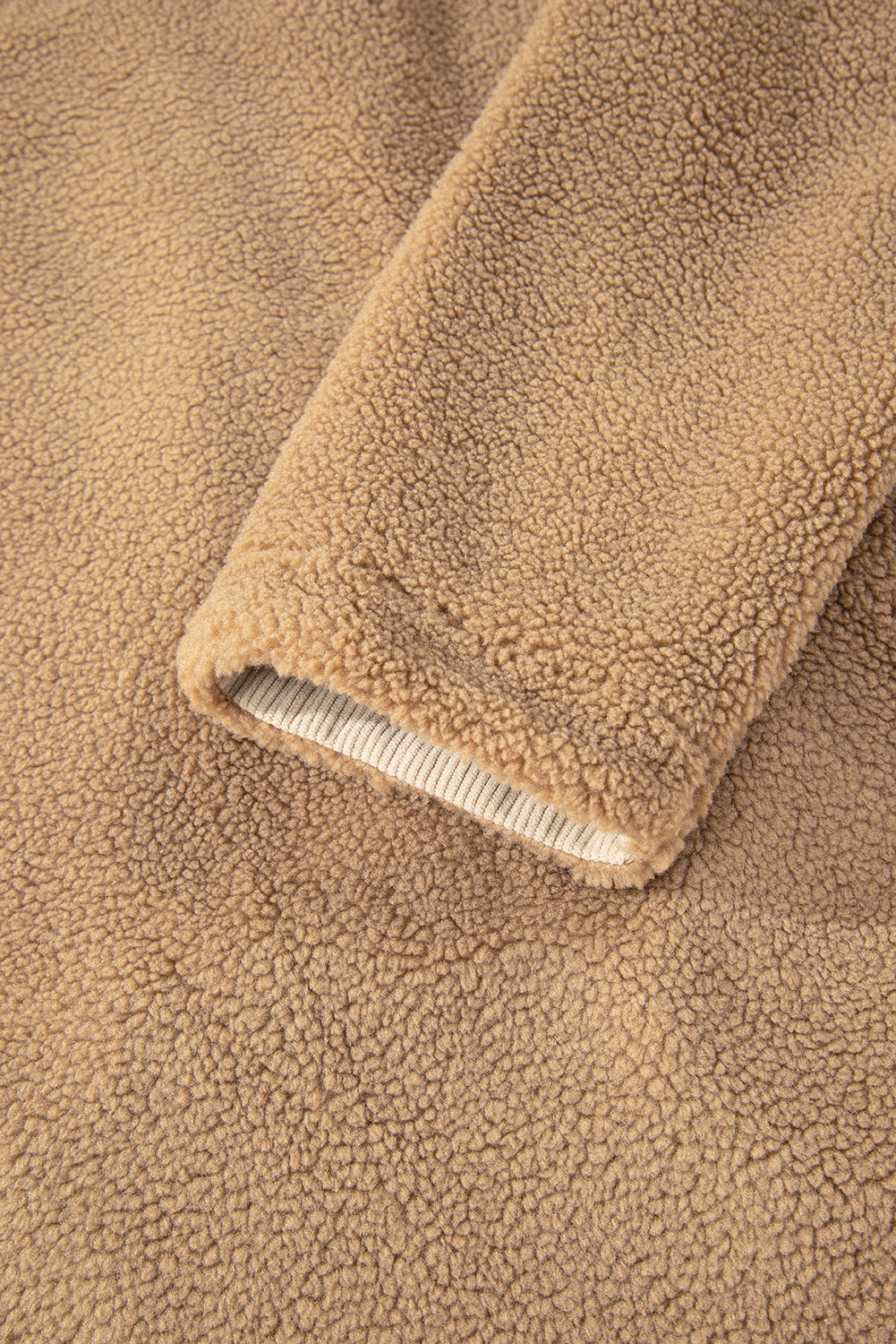 Plush Corduroy Edge Patchwork Jacket with Big Pockets - eAura