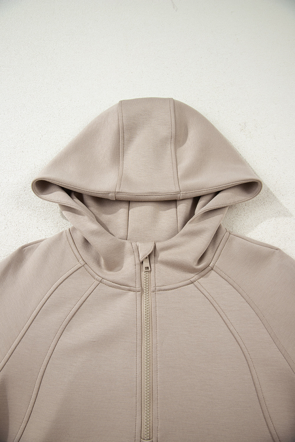 Half Zip Thumbhole Sleeve Hoodie & Active Pants 2pcs Co-ord Outfit eAura