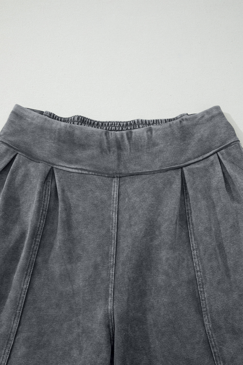 Mineral Wash Jogger Style High Waist Casual Pants - eAura