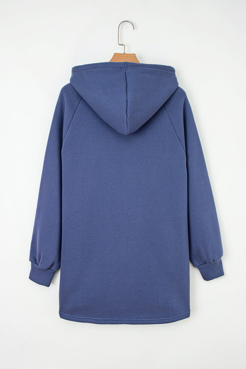 Fleece Lined Adjustable Longline Hoodie eAura