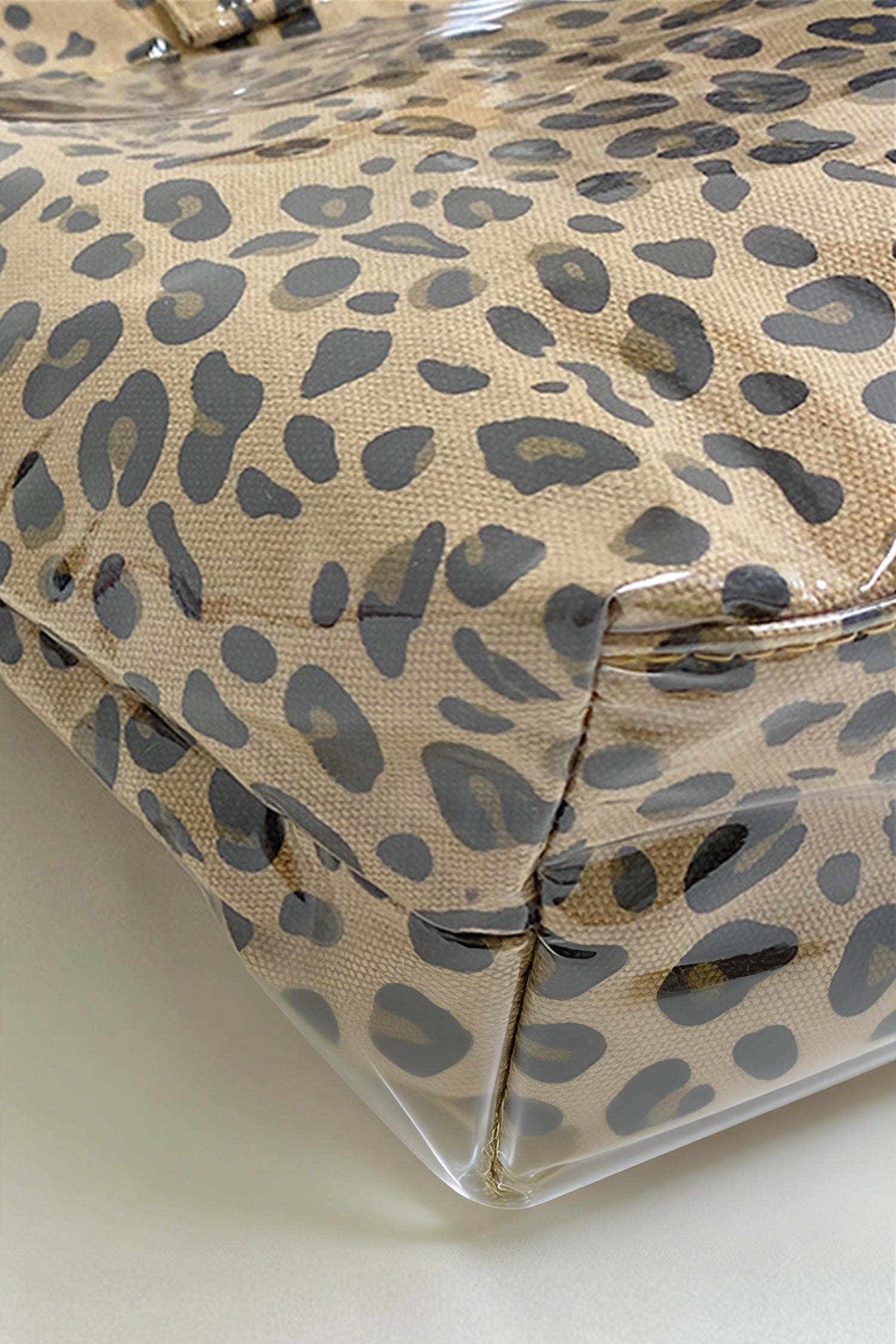 Leopard Print PU Leather Waterproof Tote Bag