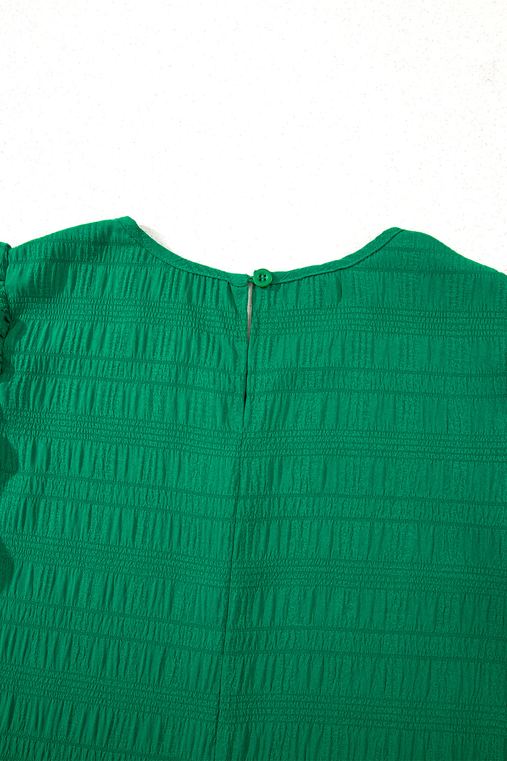 Textured Flutter Sleeve Ruffled Mini Dress eAura
