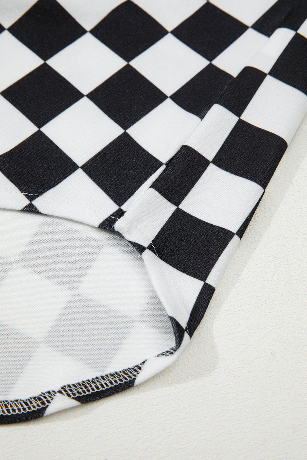 Checkerboard Flap Pocket Button Front Shacket eAura