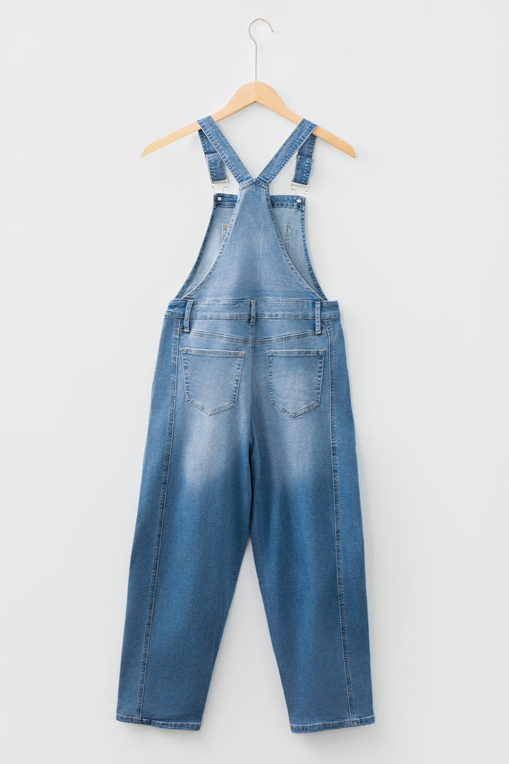 Adjustable Buckle Barrel Denim Dungarees Overalls - eAura