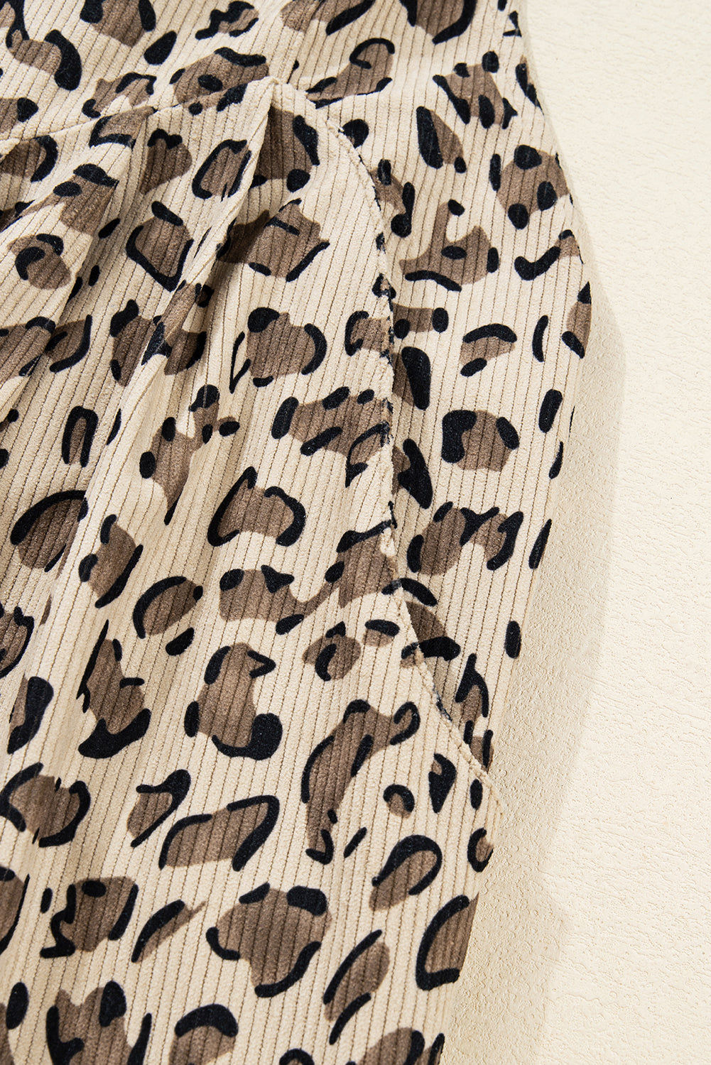 Brown Leopard Bib Wide Leg Jumpsuit - eAura