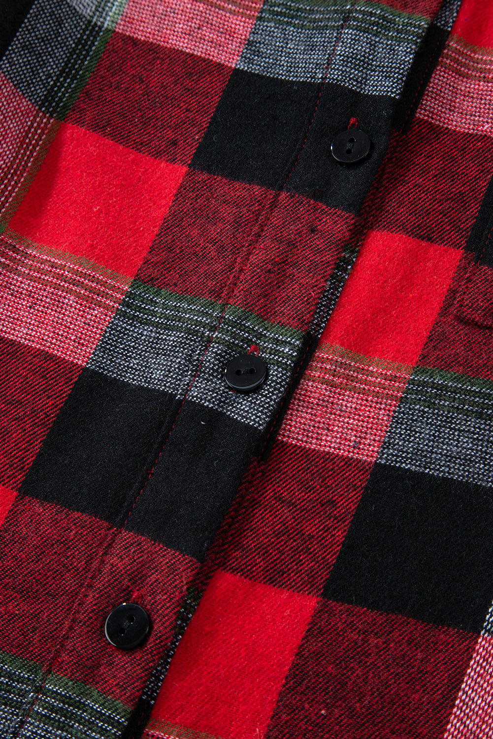 Red Christmas Checkered Pattern Loose Shirt and Pants Pyjama Set - eAura