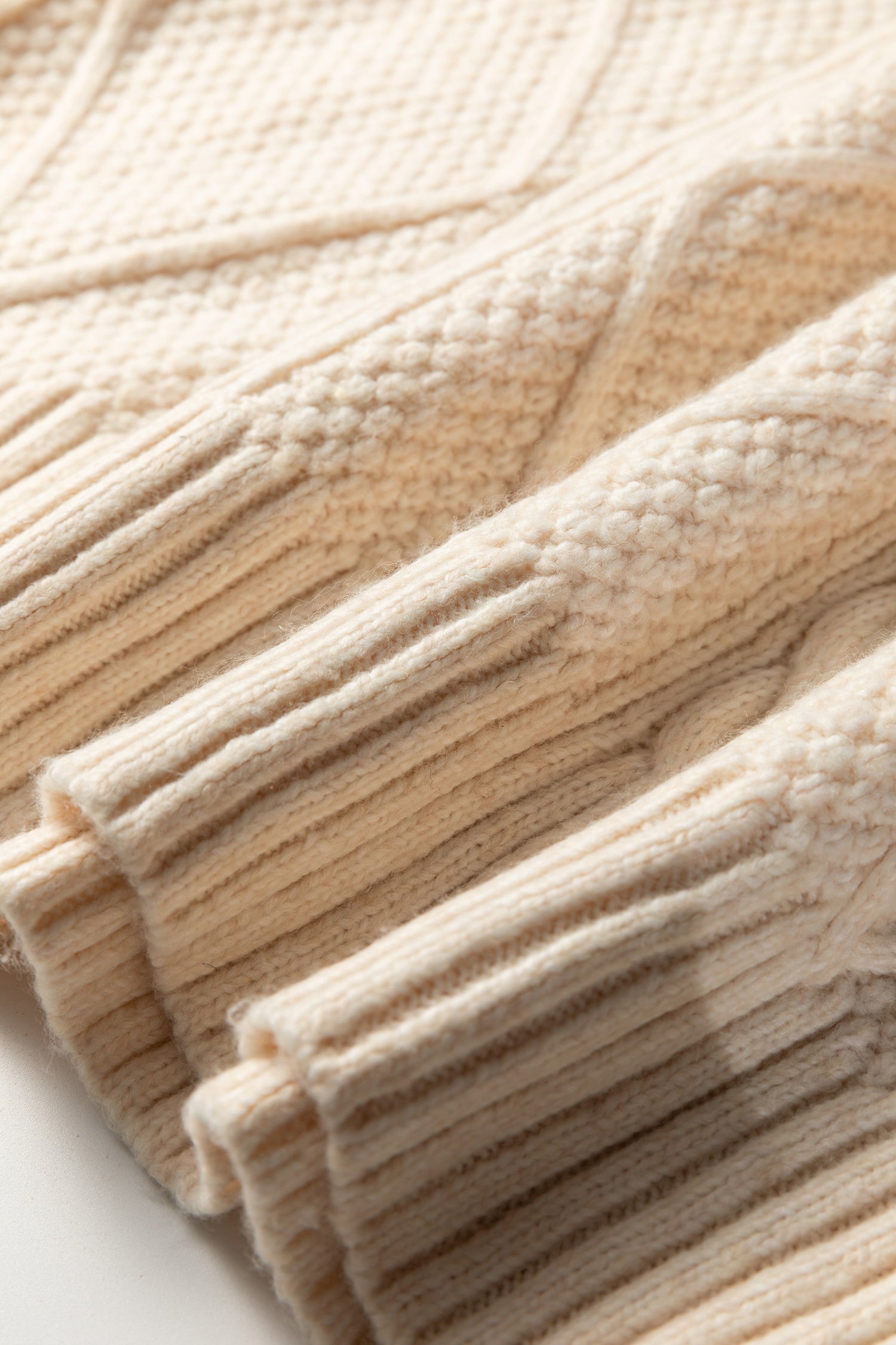 Cable Knit Drop Shoulder Loose Fit Sweater Dress - eAura