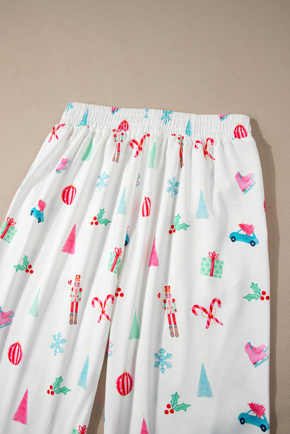 White Christmas Print Shirt and Pants Pyjamas - eAura