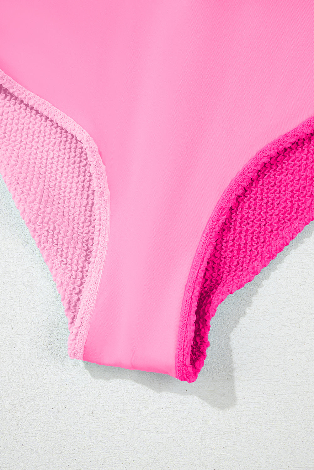 Corded Colorblock Square Neck High Waist Bikini Set