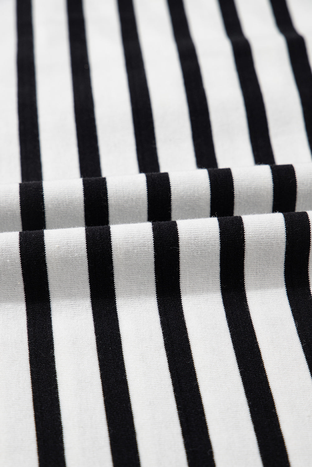 Black Stripe Contrast V Neck Collared T-Shirt Mini Dress with Pockets eAura
