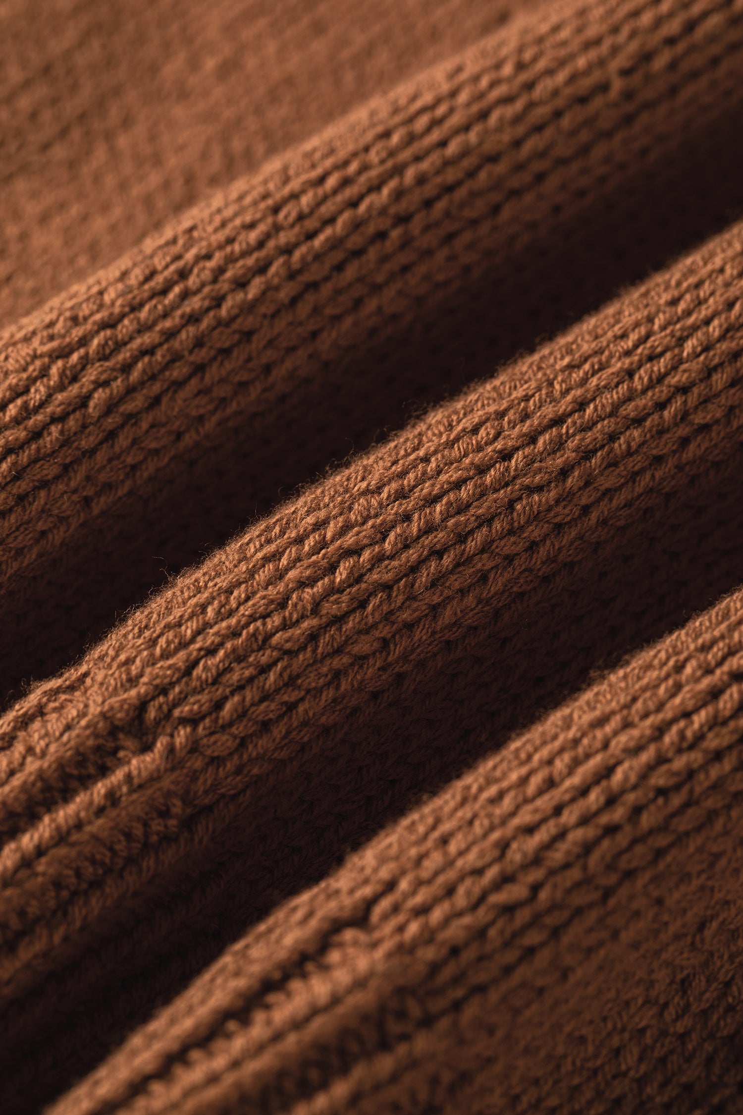 Chestnut Western Horseshoe Pattern Short Sleeve Knit Sweater – Brown