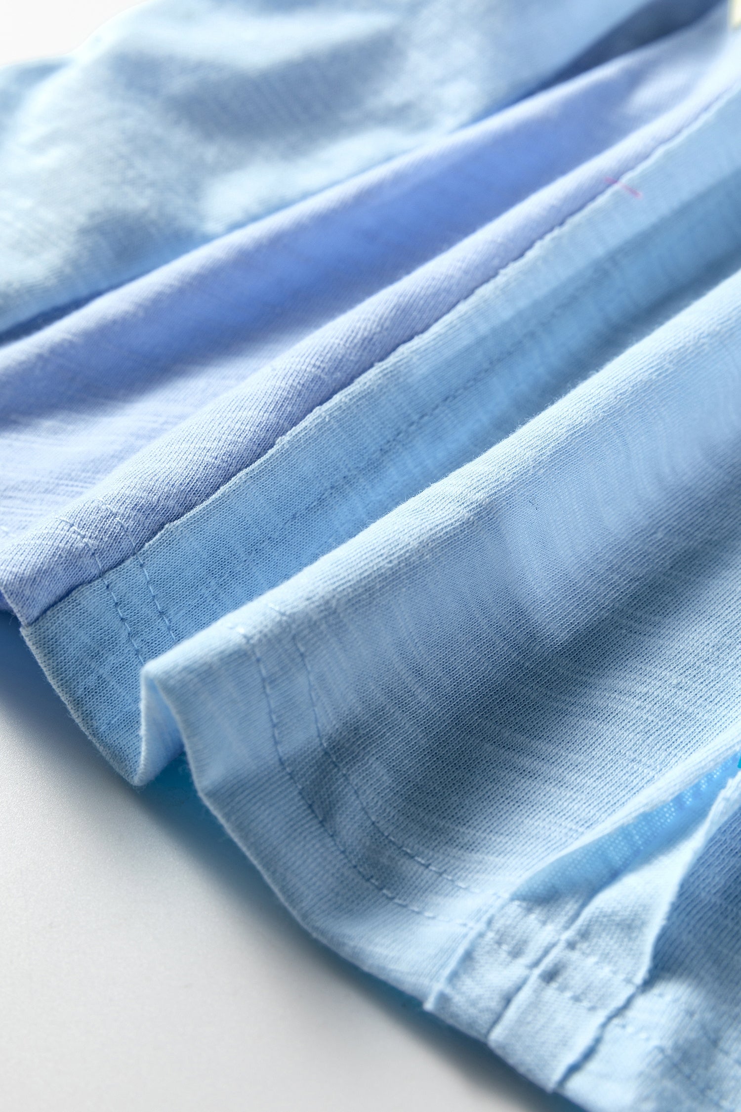 Flower Patched Exposed Seam Bracelet Sleeve Oversized T-Shirt - eAura