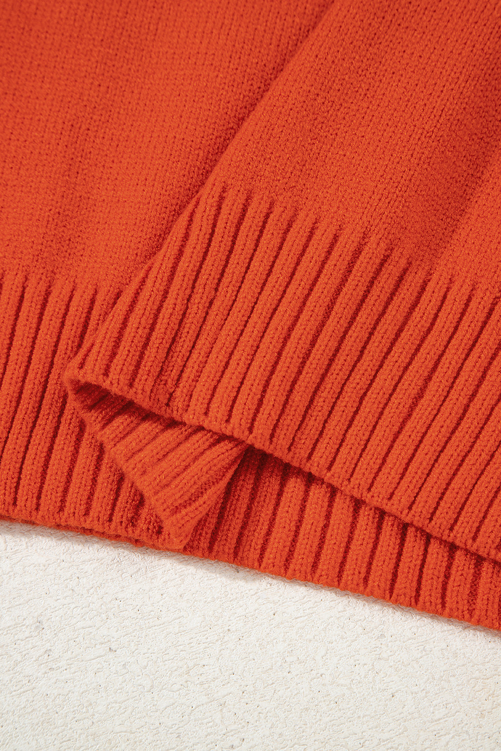 Collared V-Neck Ribbed Edge Sweater Dear-Lover Dropshipping