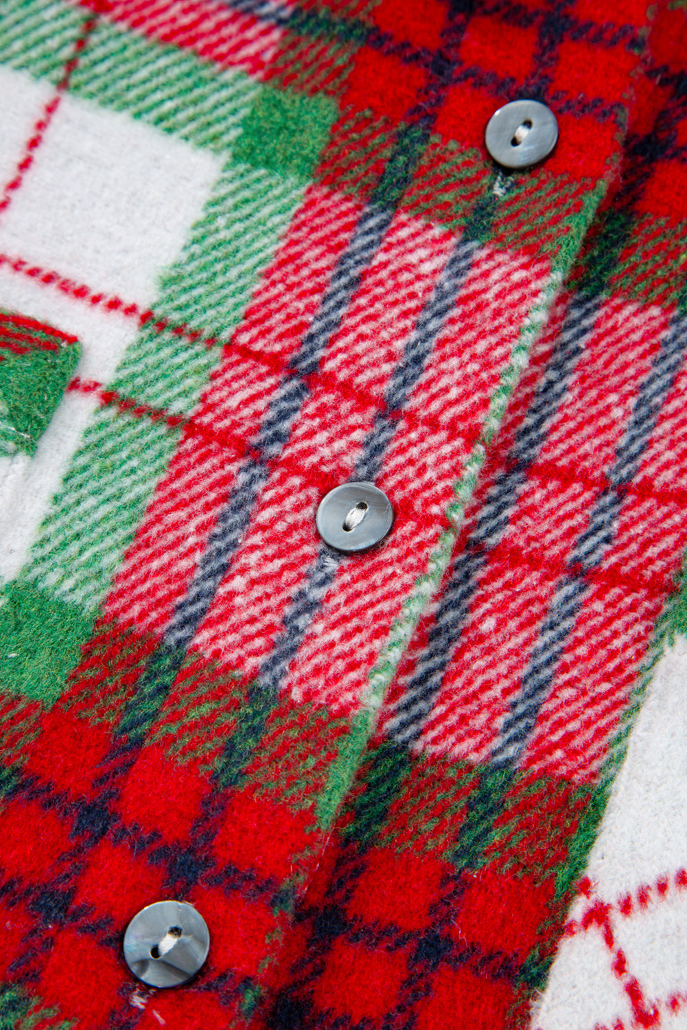 Red Plaid Casual Flannel Shacket eAura