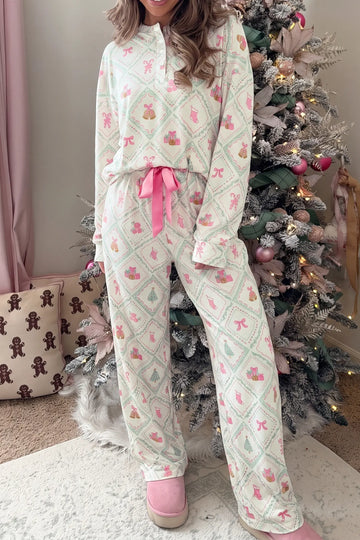 Lounge set Long Sleeve Patchwork Shift