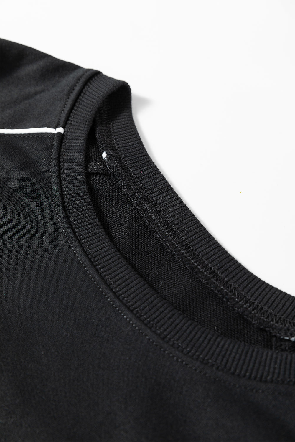 Piping Contrast Crewneck Pullover and Mini Skirt Co-ord Set - eAura