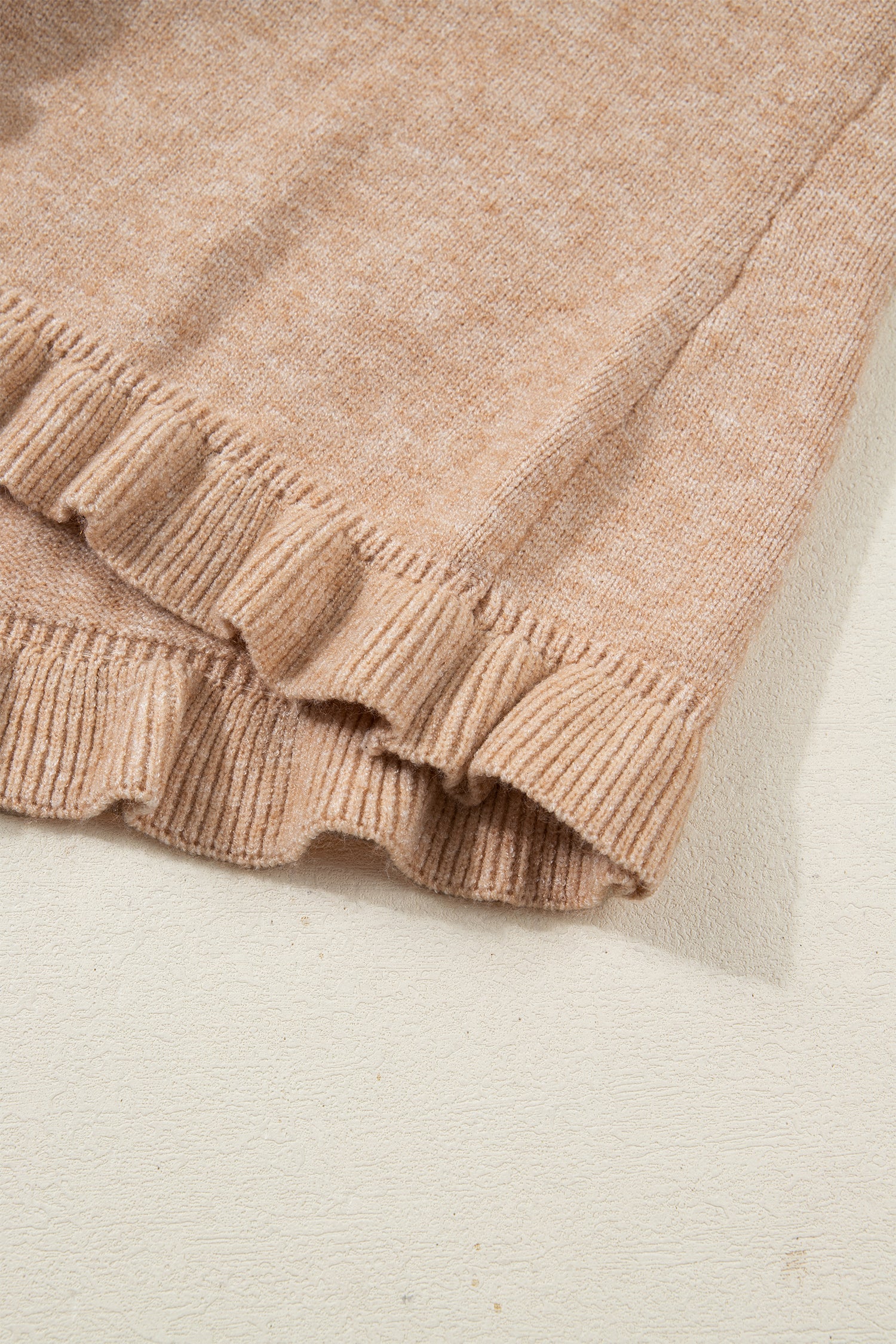 Ruffle Trim Gold Button Cardigan - eAura