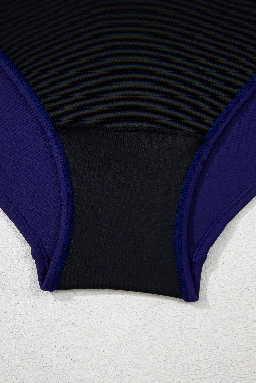 Navy Blue Embroidered Trim Wrap Tie Knot Plus Size High Waisted Bikini BB Fashion Outlet